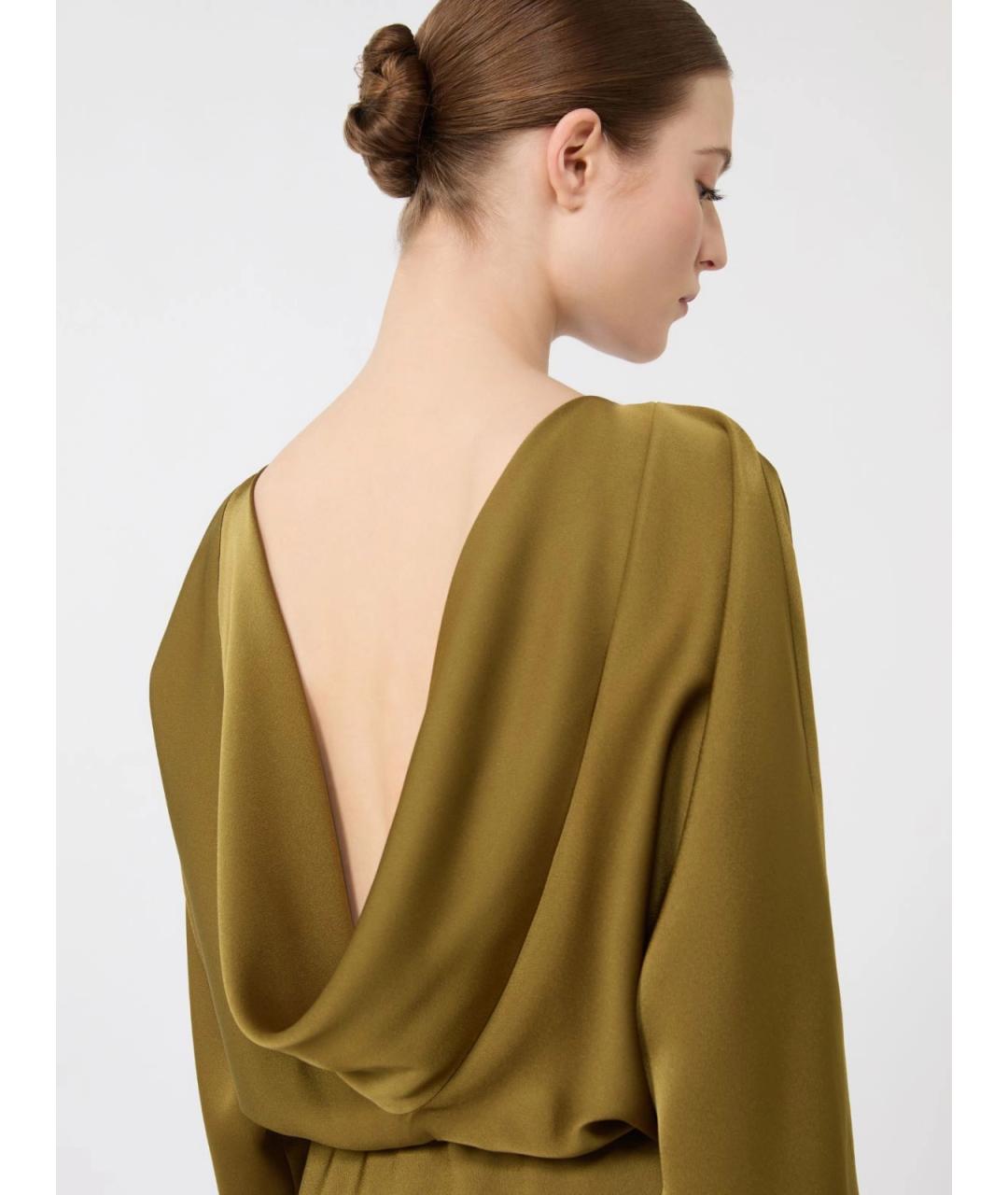 MAX MARA STUDIO Зеленые повседневное платье, фото 5