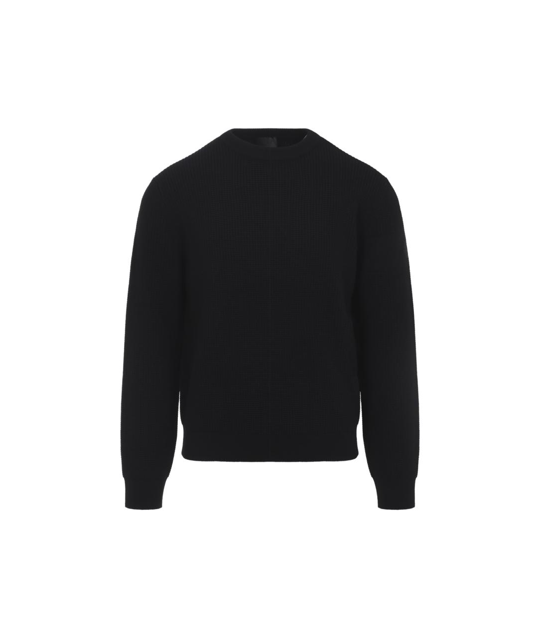 MONCLER Черный шерстяной джемпер / свитер, фото 1