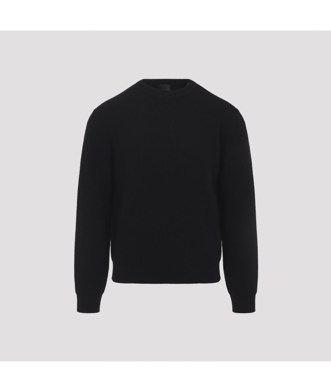 MONCLER Черный шерстяной джемпер / свитер, фото 2