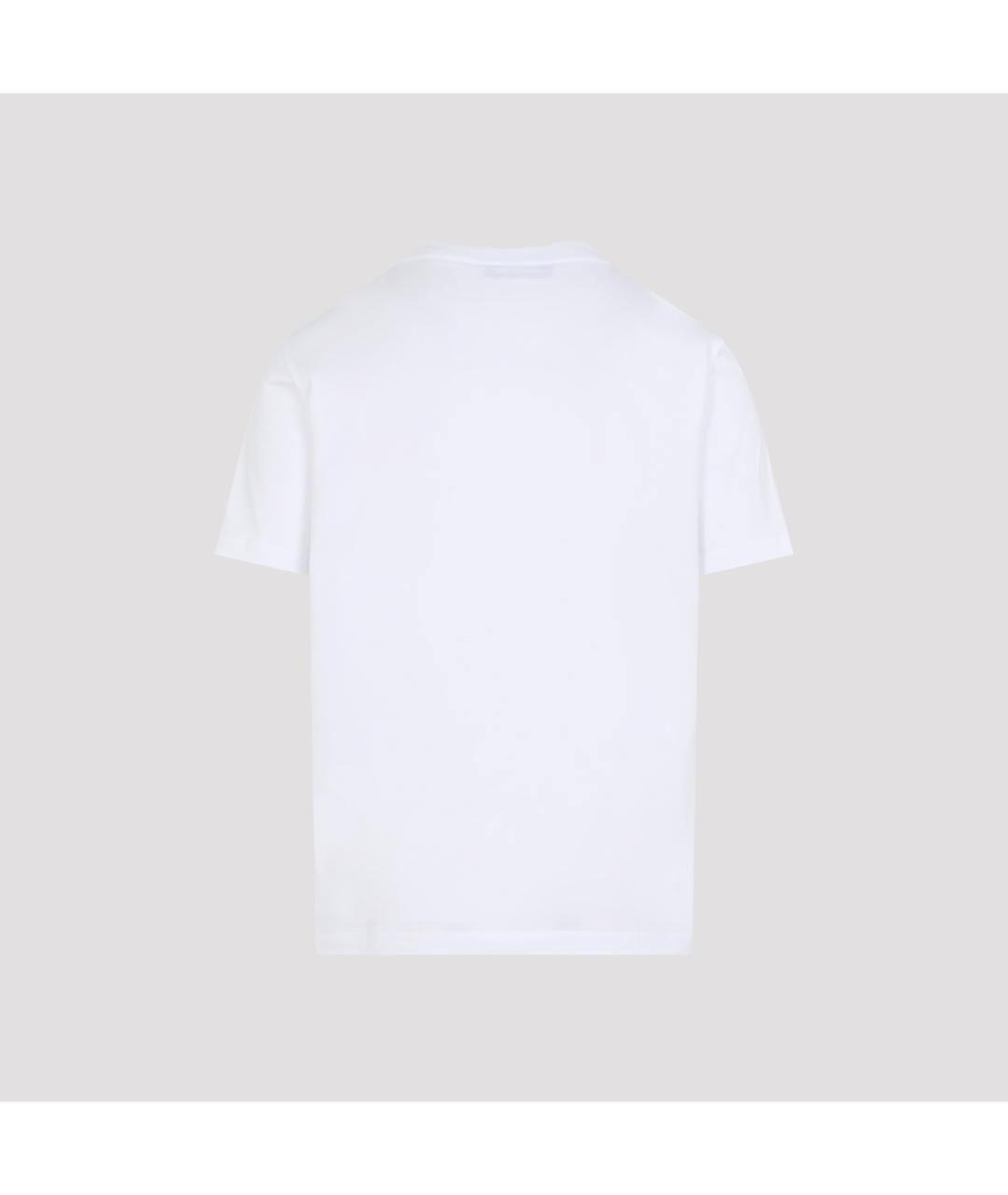 LANVIN Белая хлопковая футболка, фото 2