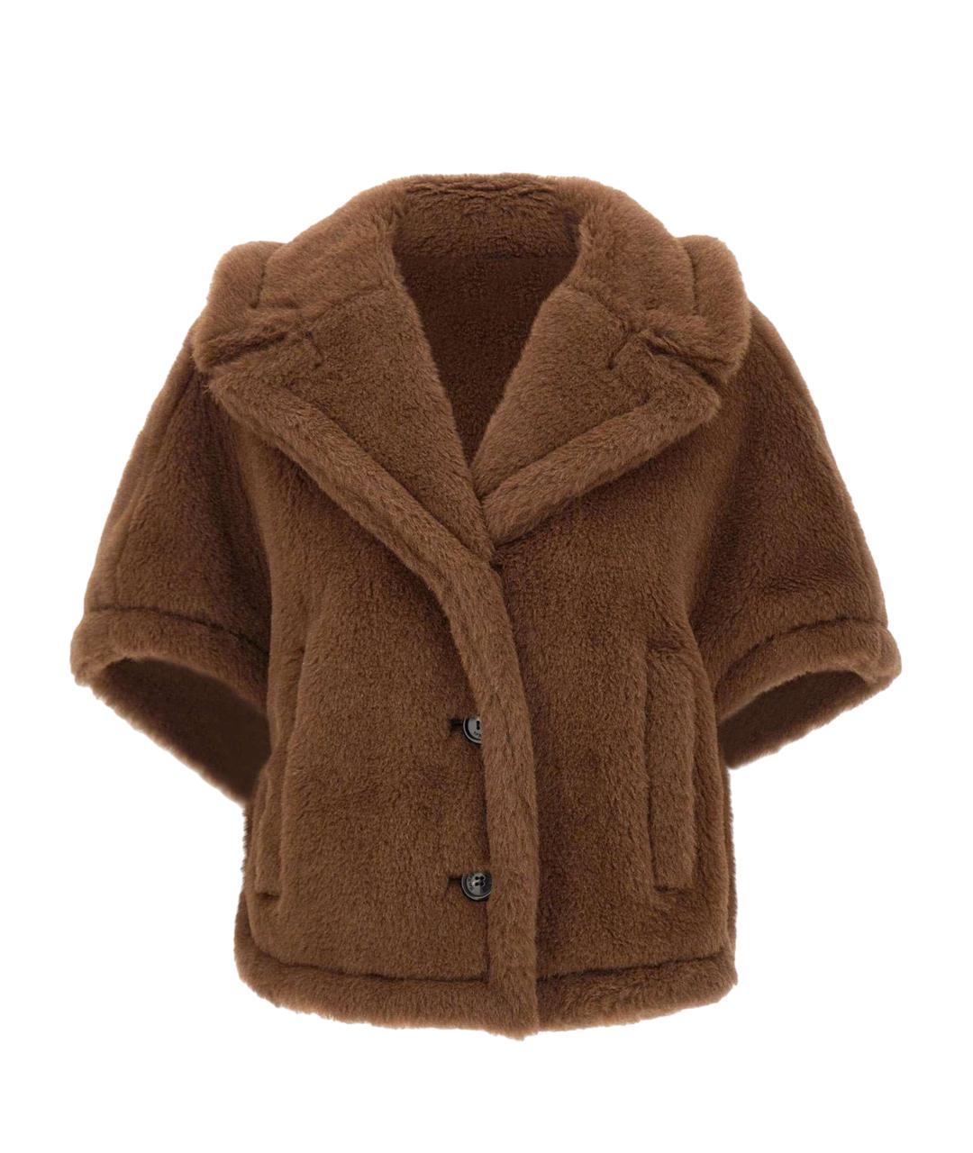 MAX MARA Коричневая шерстяная куртка, фото 1
