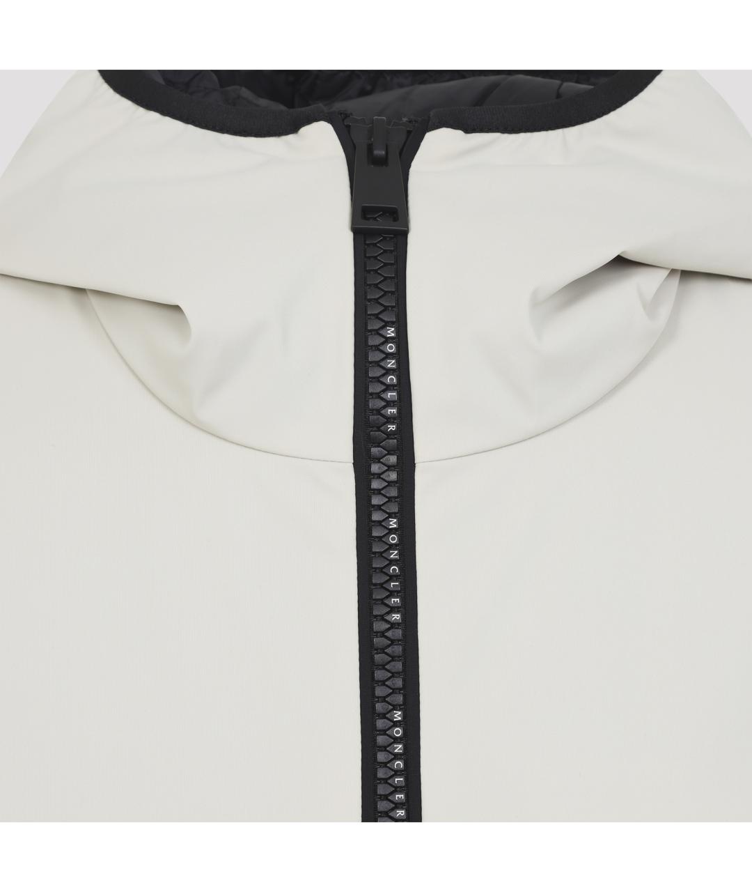MONCLER Бежевая полиамидовая куртка, фото 3
