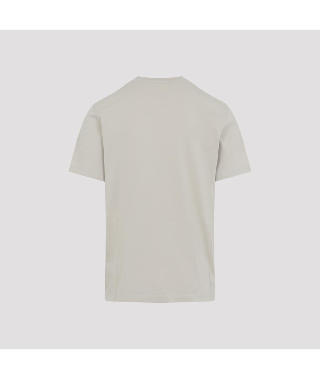 MONCLER Серая хлопковая футболка, фото 3