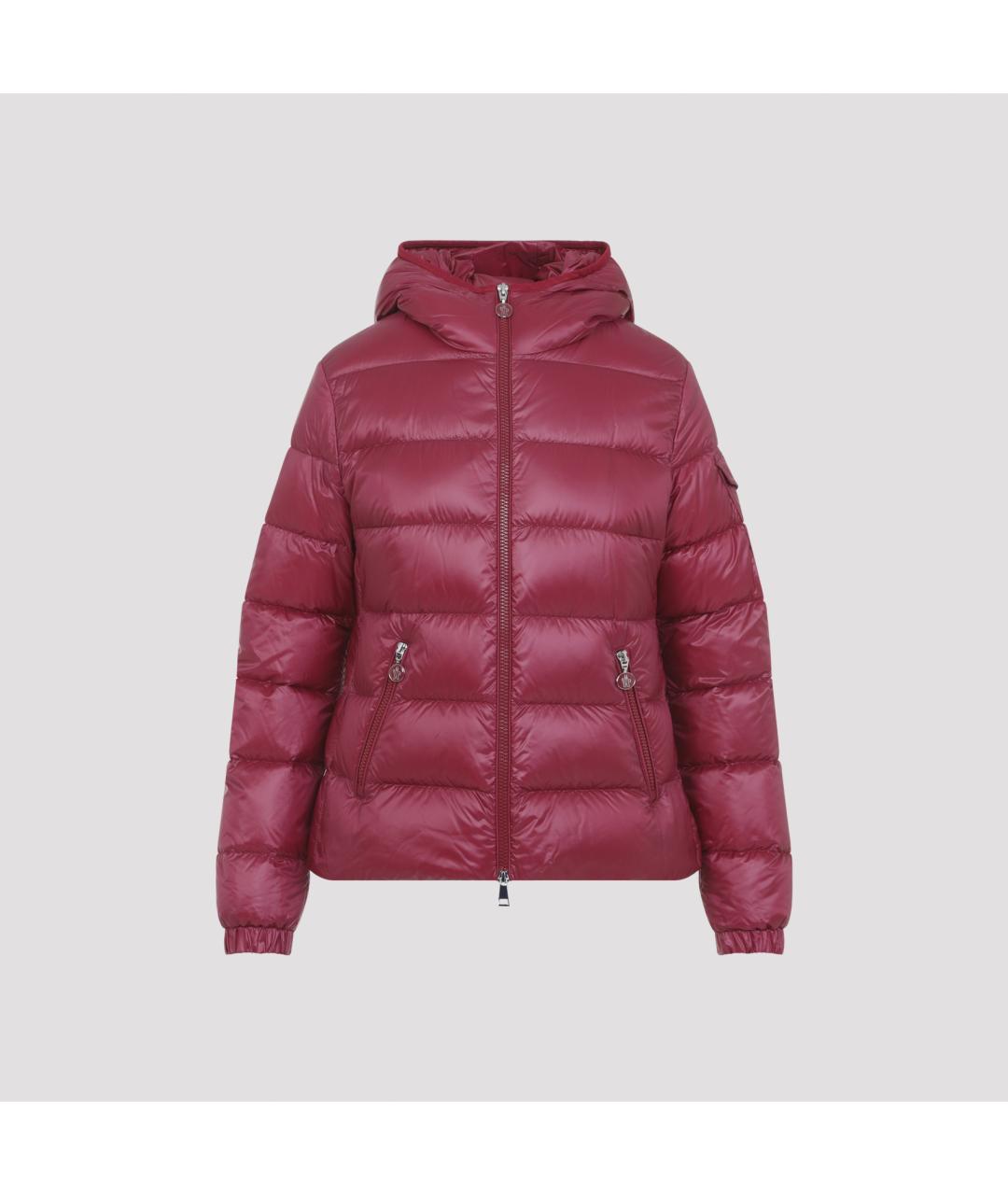 MONCLER Красная полиамидовая куртка, фото 2