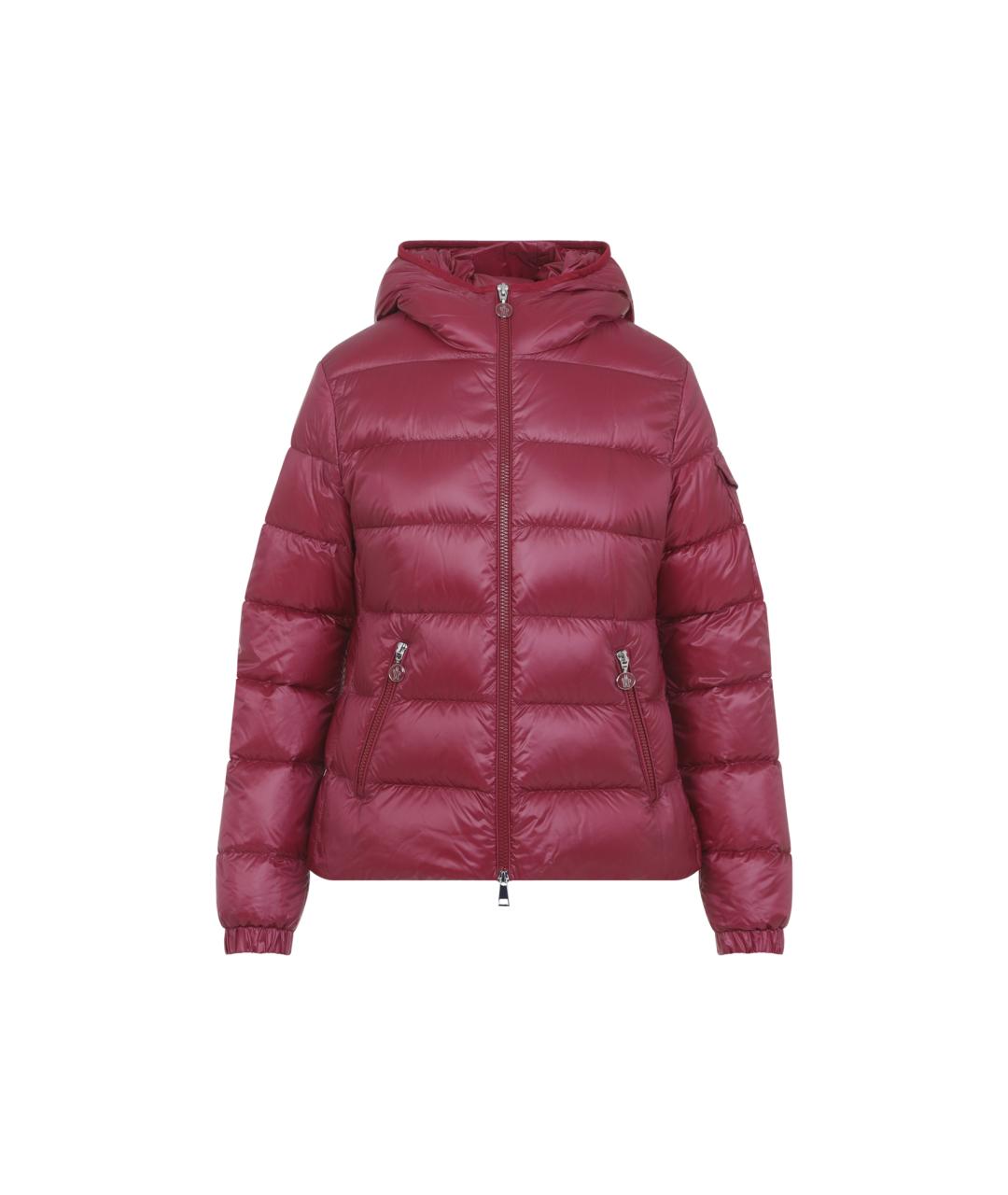 MONCLER Красная полиамидовая куртка, фото 3