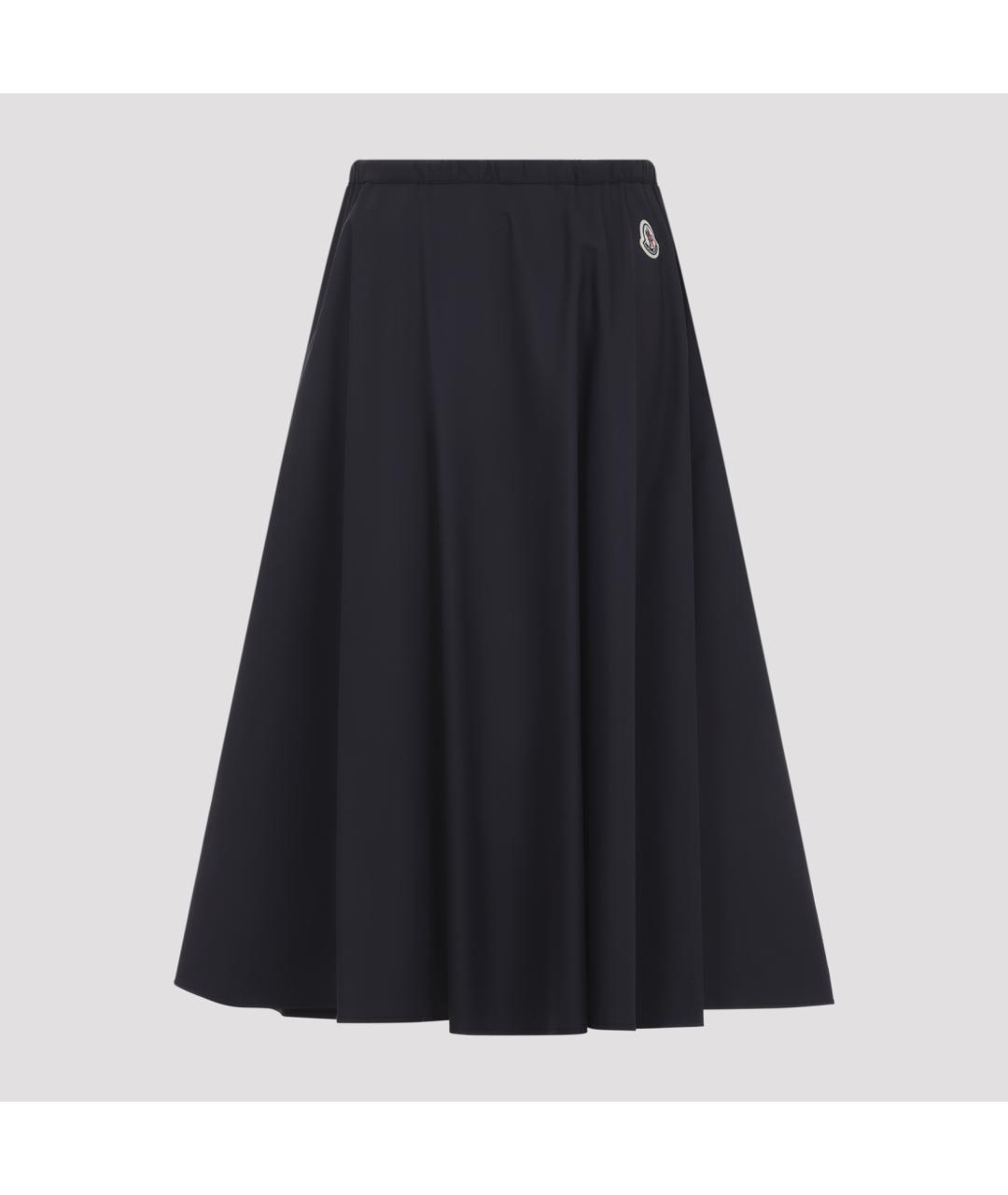 MONCLER Синяя хлопковая юбка миди, фото 3