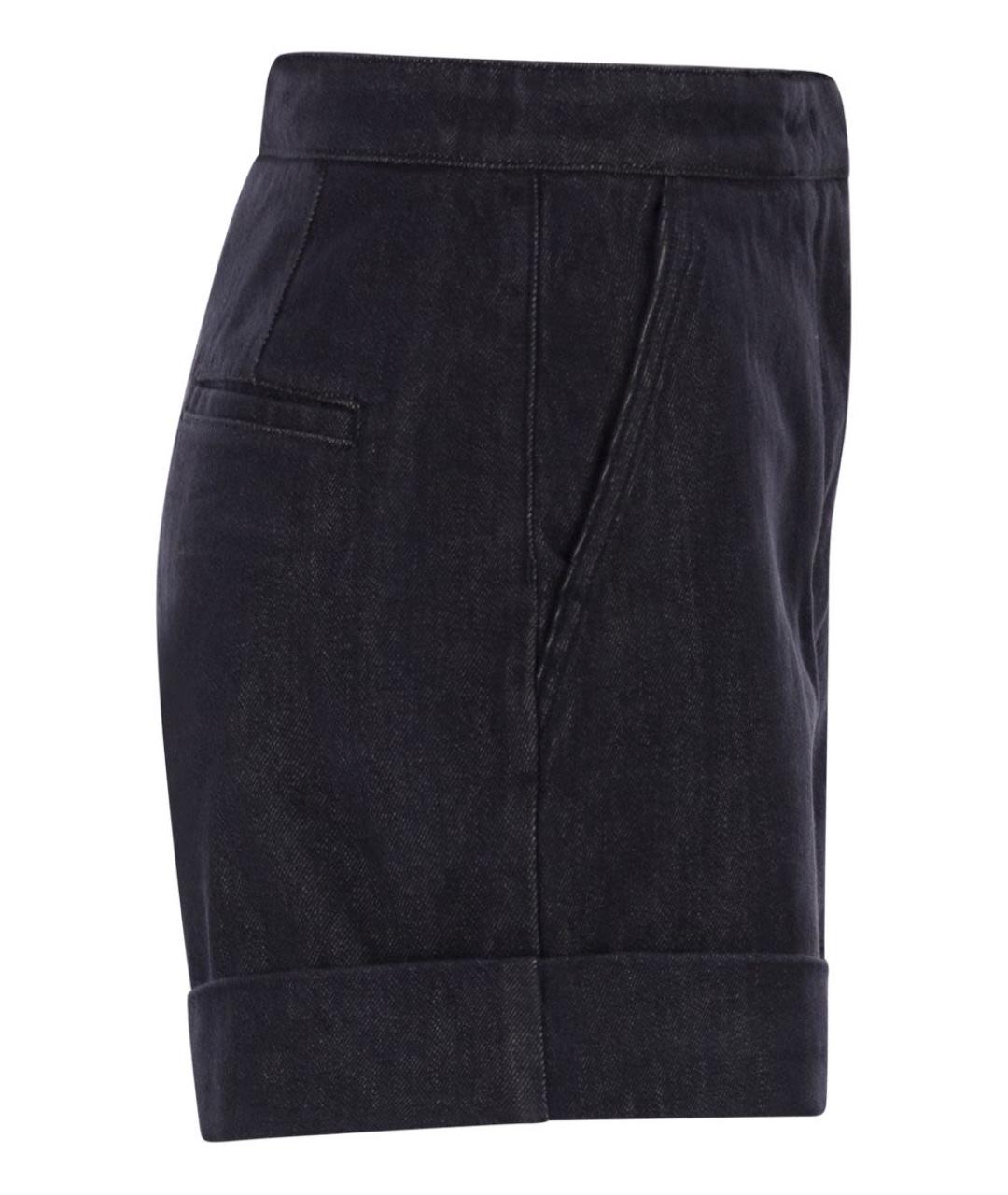 MAX MARA Синие хлопковые шорты, фото 3