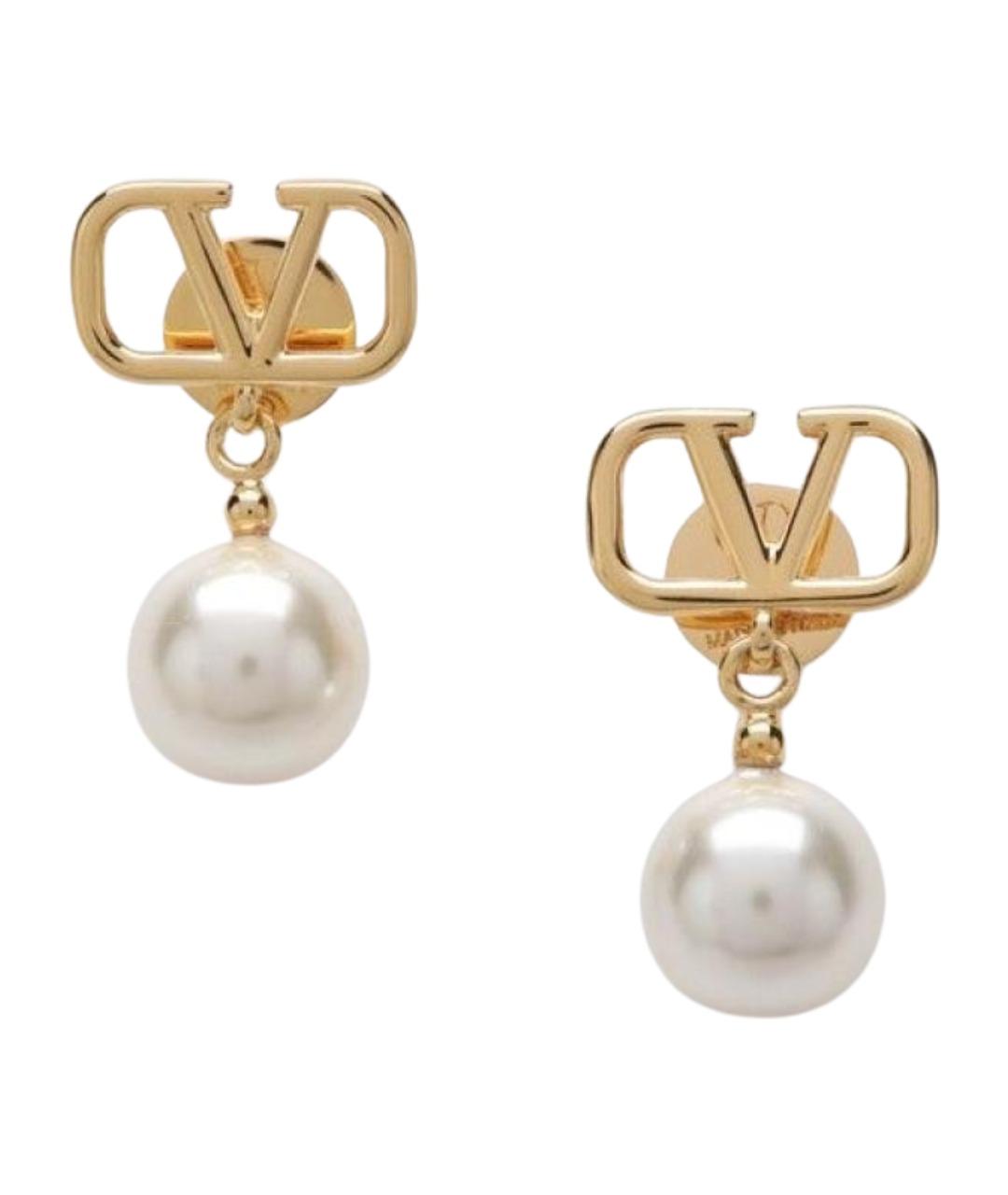 VALENTINO Золотые металлические серьги, фото 1