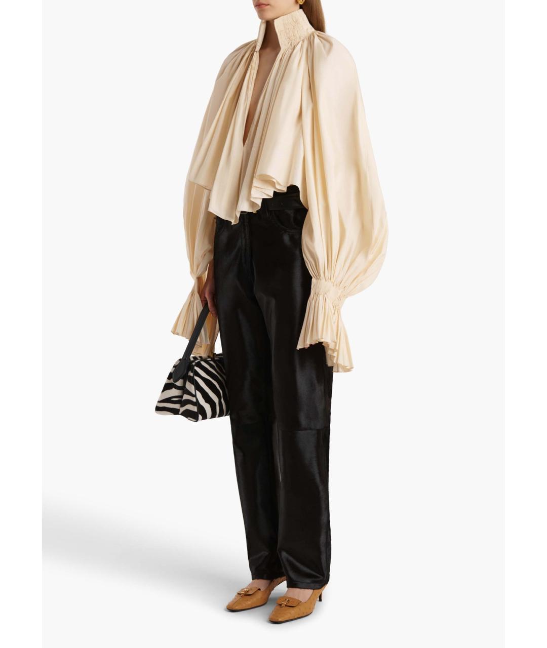 KHAITE Белая хлопковая блузы, фото 3