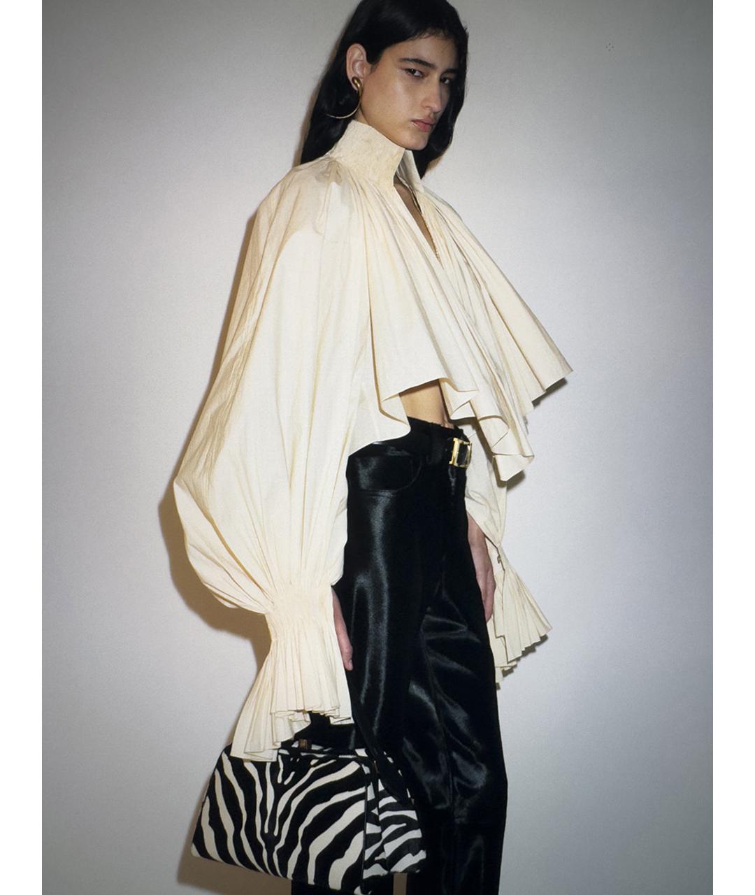 KHAITE Белая хлопковая блузы, фото 2