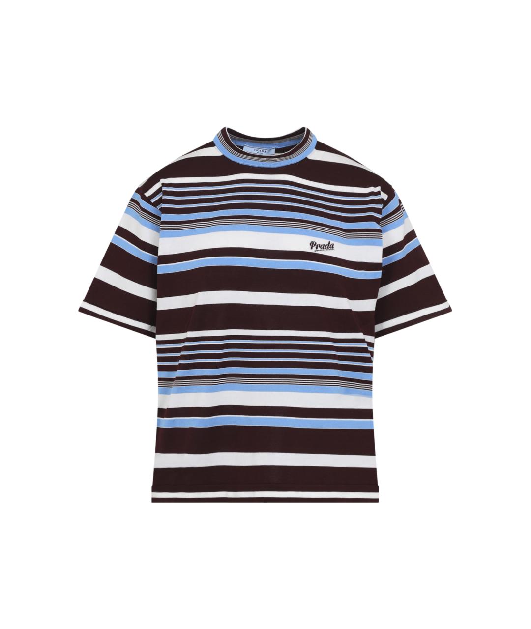 PRADA Мульти хлопковая футболка, фото 1
