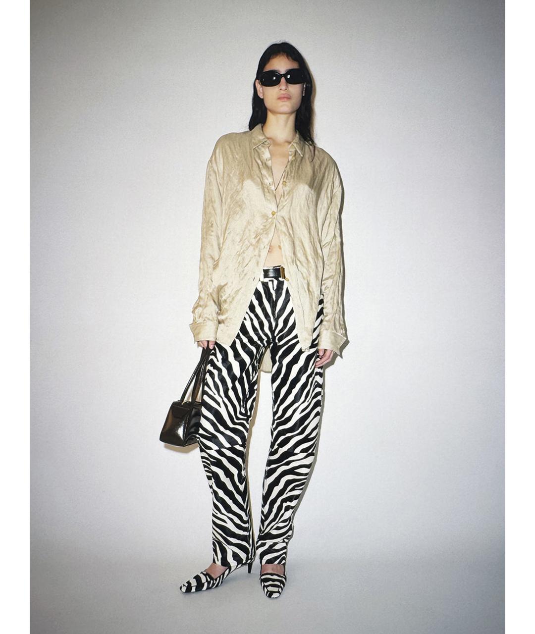 KHAITE Бежевая вискозная рубашка, фото 2