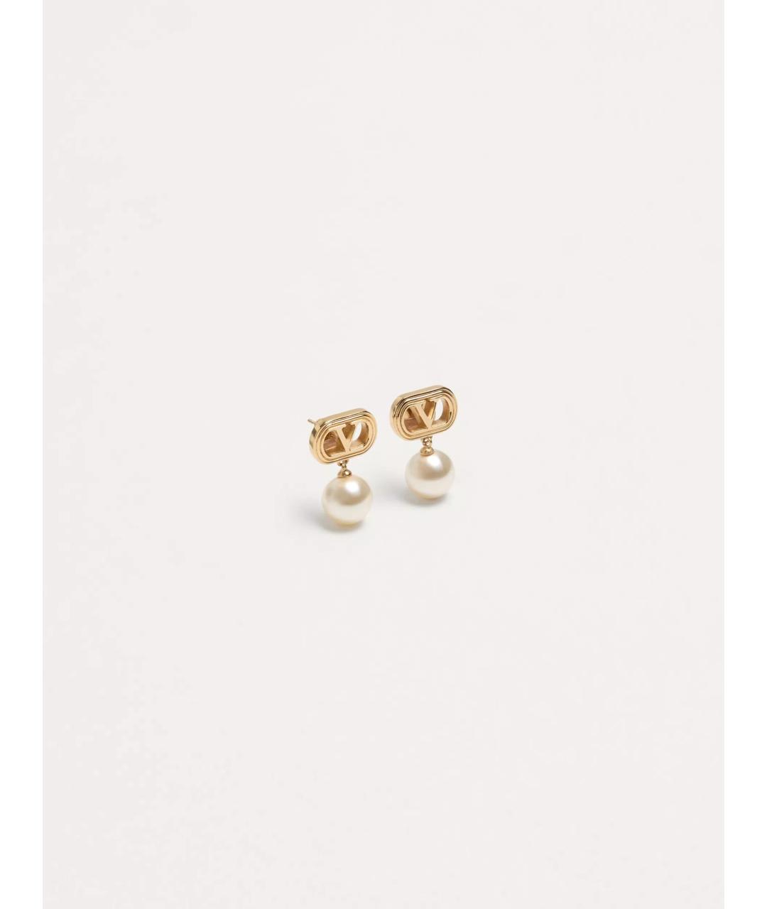 VALENTINO Золотые металлические серьги, фото 3