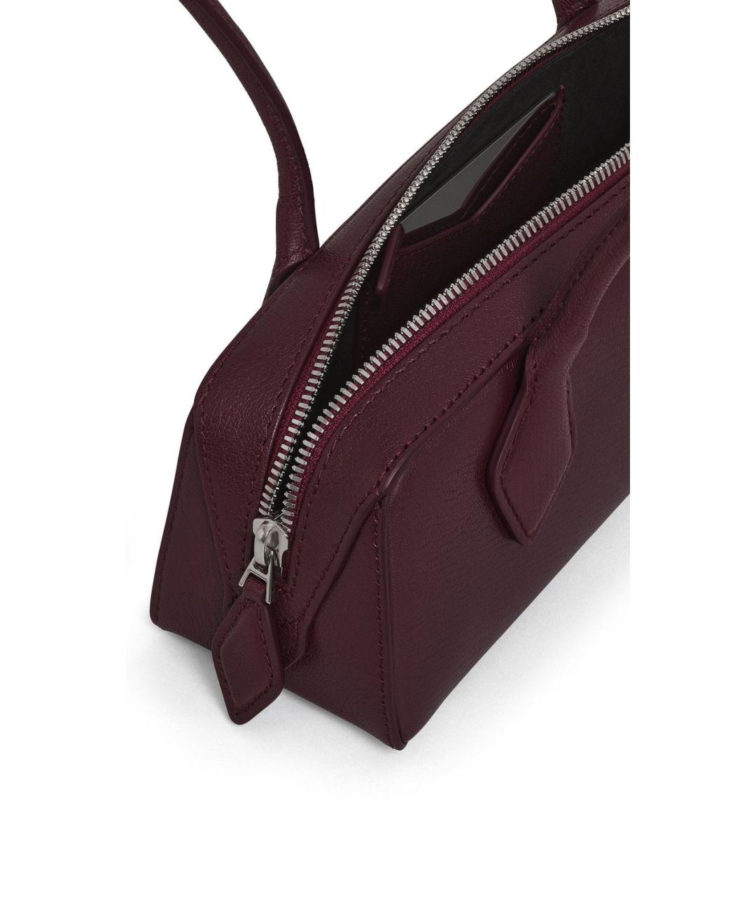 ALAIA Бордовая кожаная сумка через плечо, фото 3