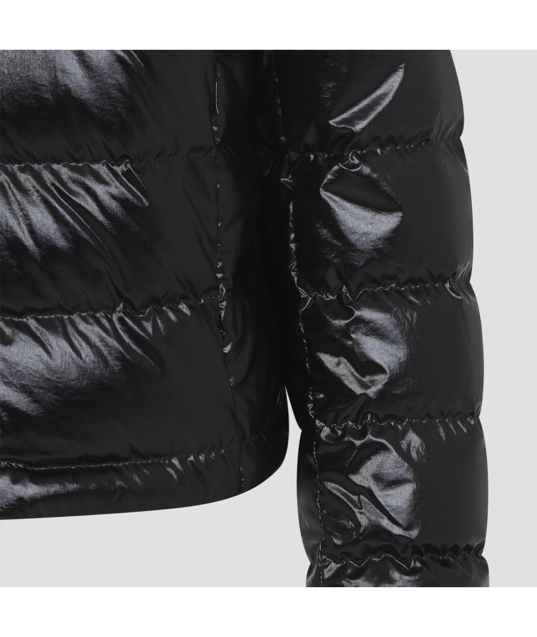 MONCLER Черная полиамидовая куртка, фото 4
