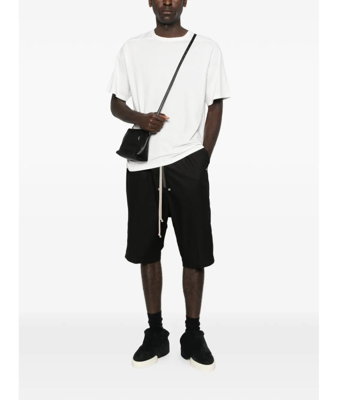 RICK OWENS Белая хлопковая футболка, фото 2