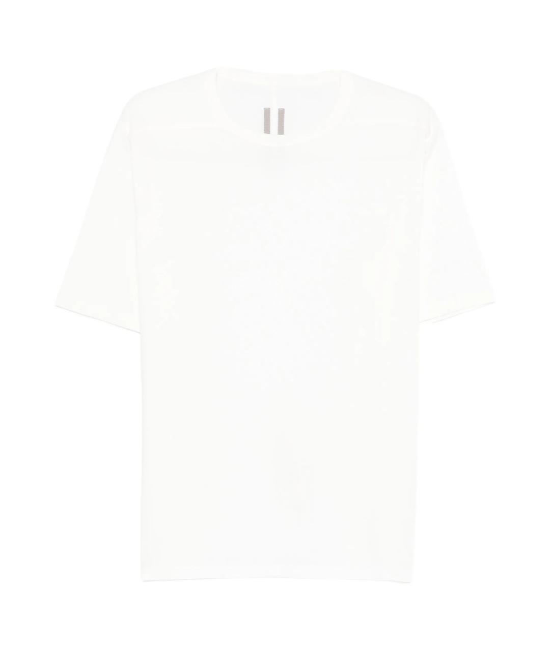 RICK OWENS Белая хлопковая футболка, фото 1