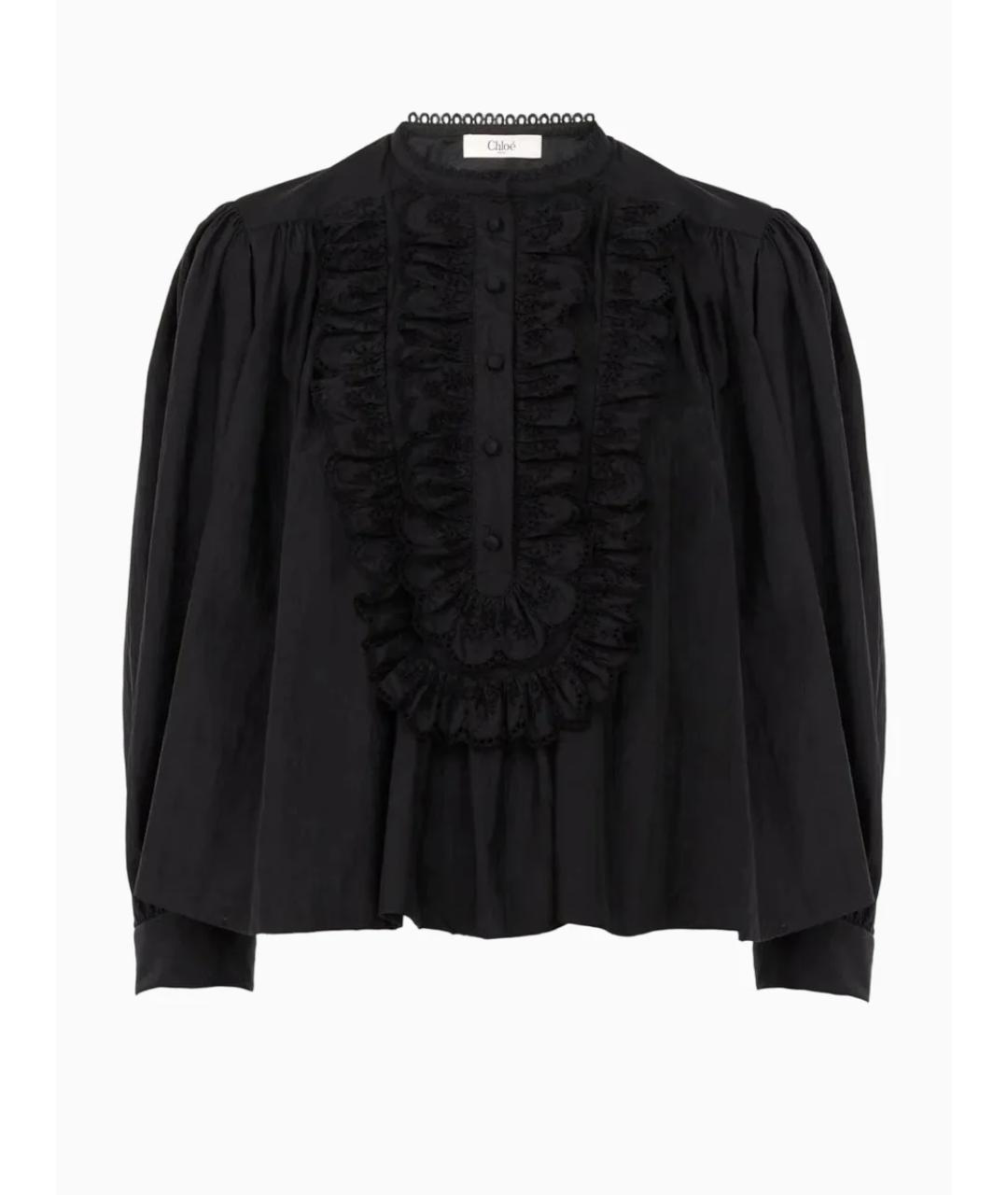 CHLOE Черная полиамидовая блузы, фото 1