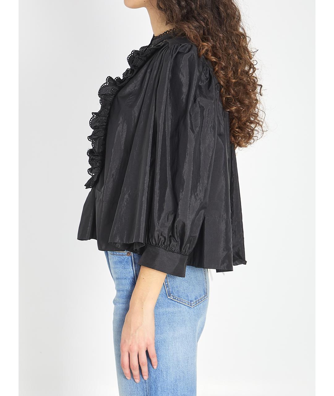 CHLOE Черная полиамидовая блузы, фото 4
