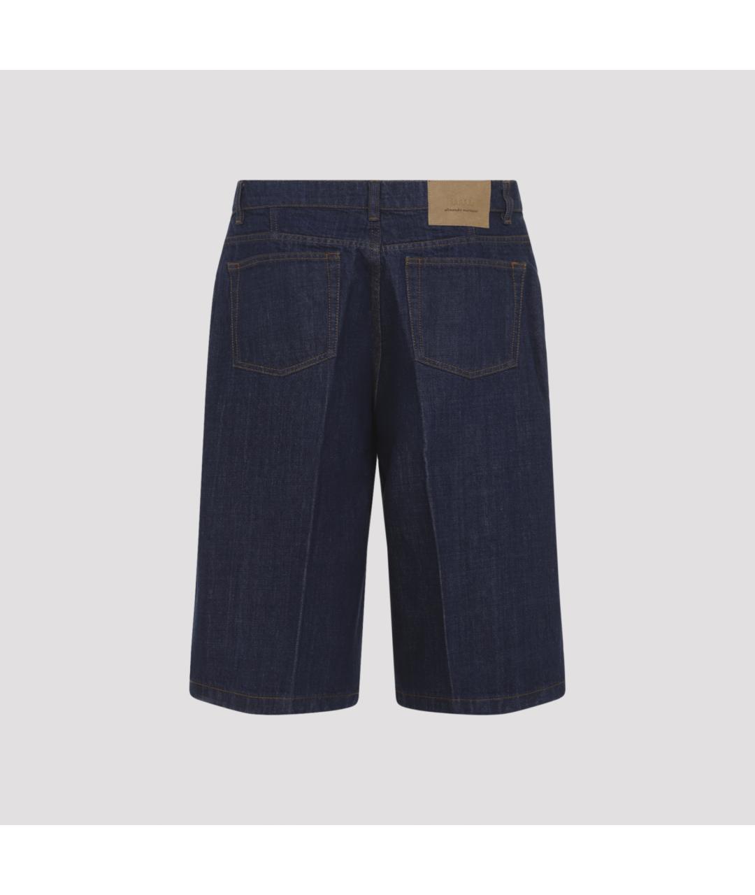 Ami Paris Синие хлопковые шорты, фото 2