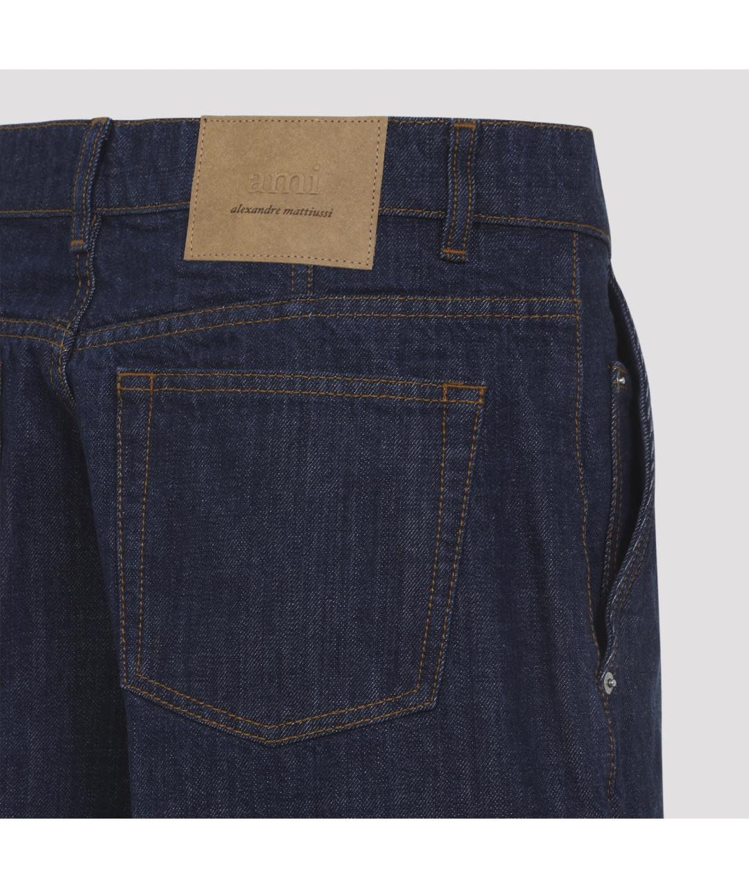 Ami Paris Синие хлопковые шорты, фото 3