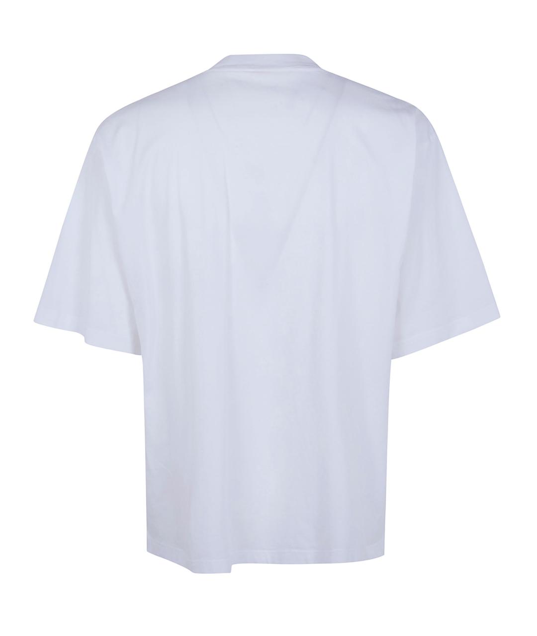 MARNI Белая хлопковая футболка, фото 2