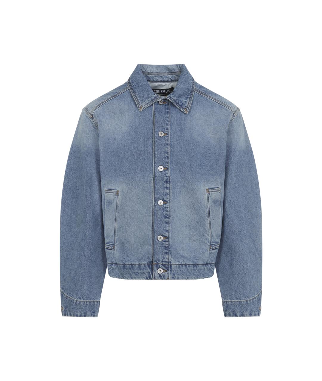 JACQUEMUS Голубая хлопковая куртка, фото 1