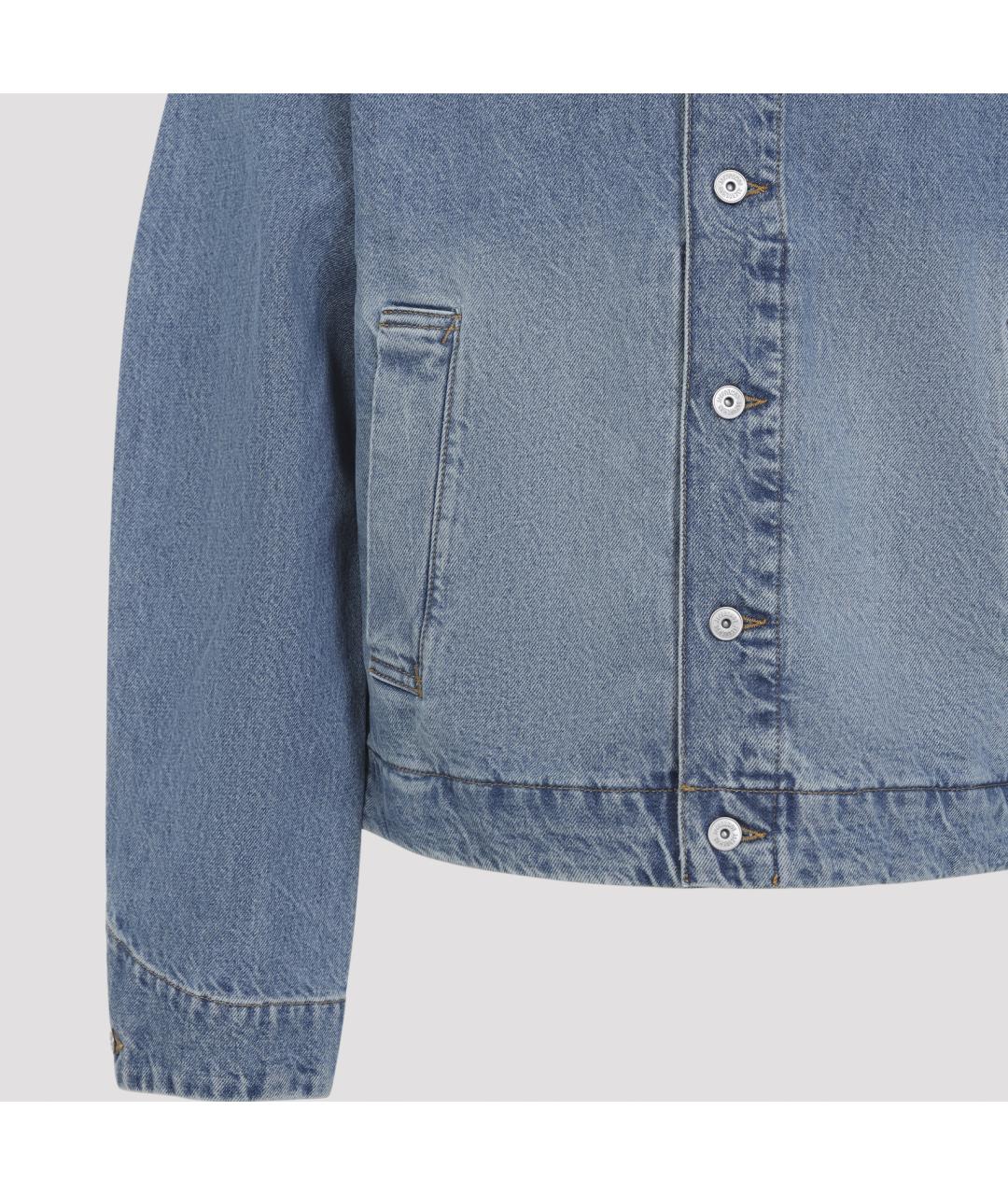 JACQUEMUS Голубая хлопковая куртка, фото 4