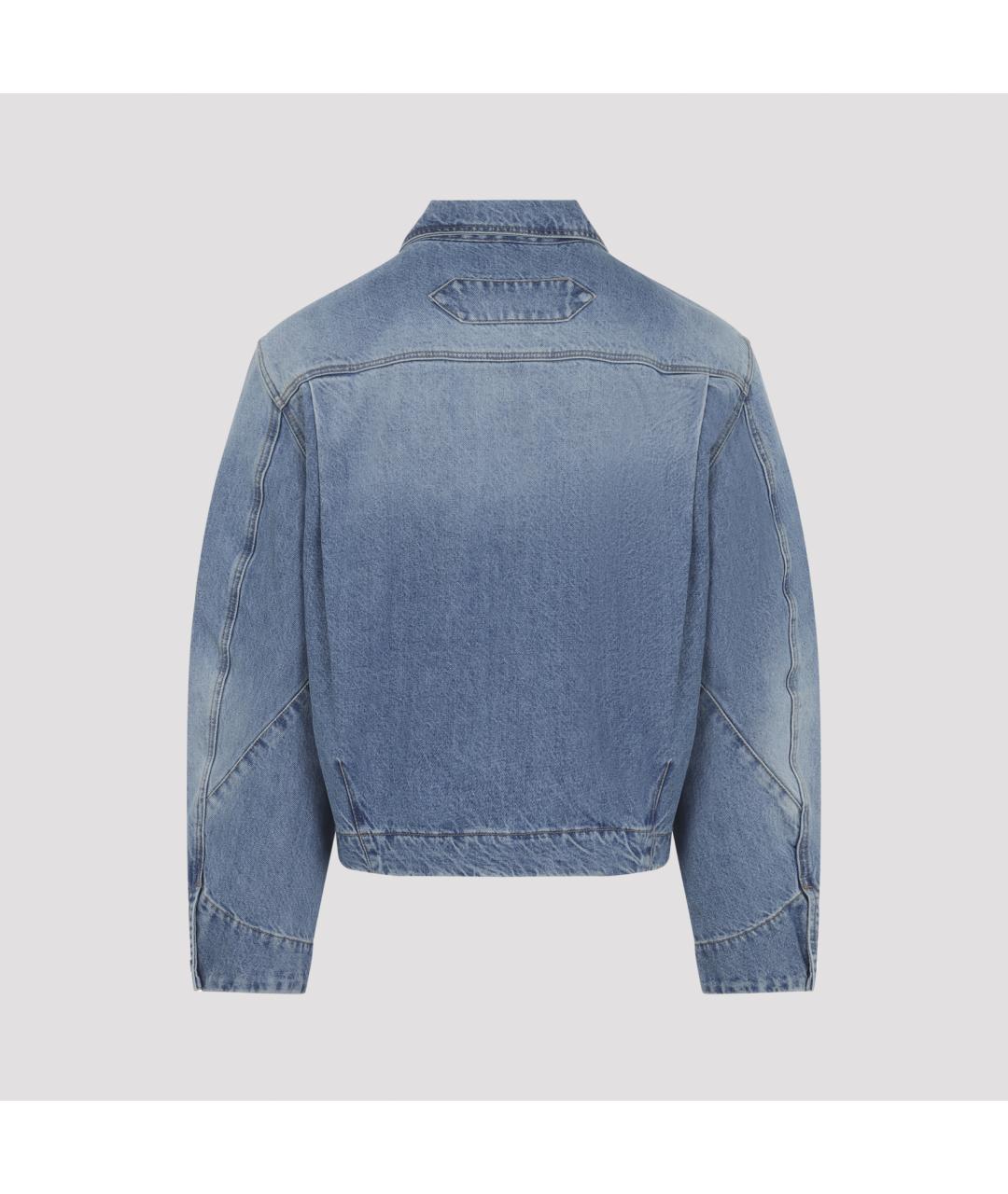 JACQUEMUS Голубая хлопковая куртка, фото 3