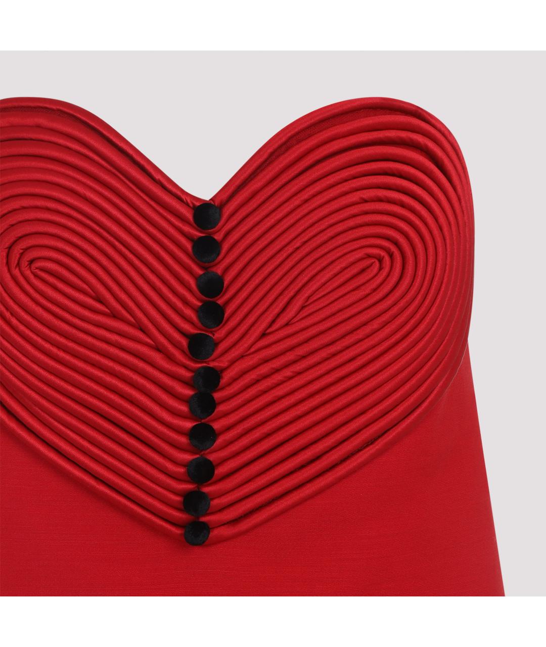 VALENTINO Красное шерстяное коктейльное платье, фото 4