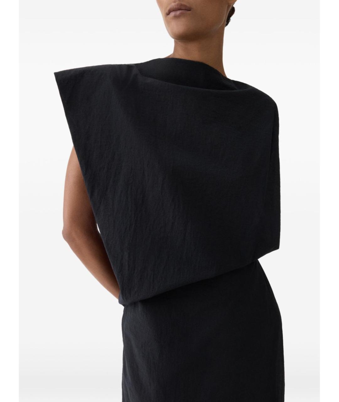 JACQUEMUS Черное хлопковое платье, фото 3