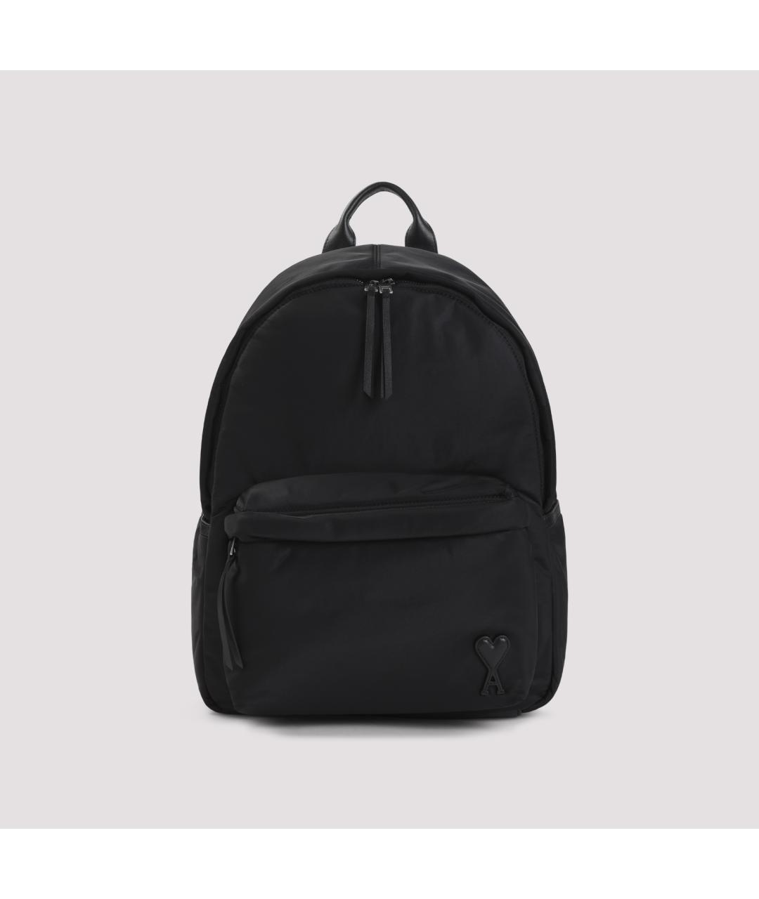 Ami Paris Черный синтетический рюкзак, фото 2