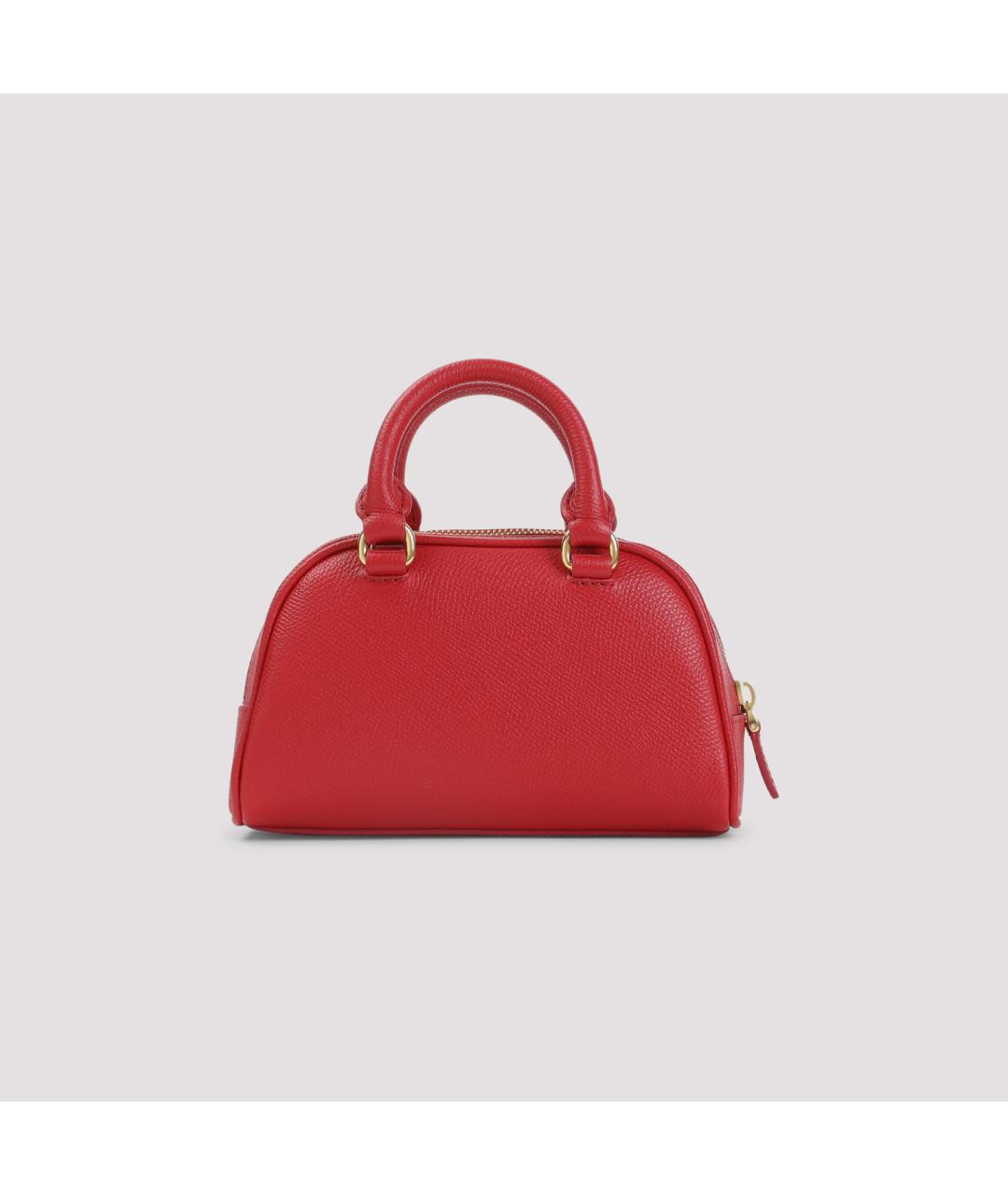 VALENTINO Красная кожаная сумка через плечо, фото 2