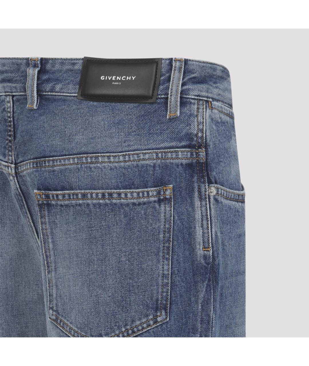 GIVENCHY Синие хлопковые прямые джинсы, фото 4