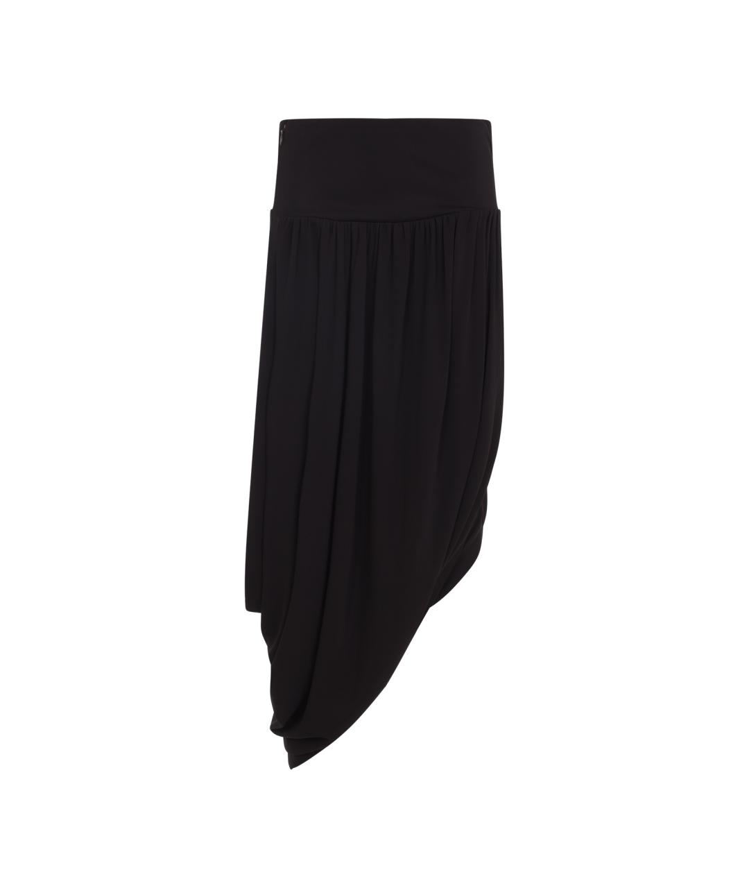 ALAIA Черная полиамидовая юбка миди, фото 1