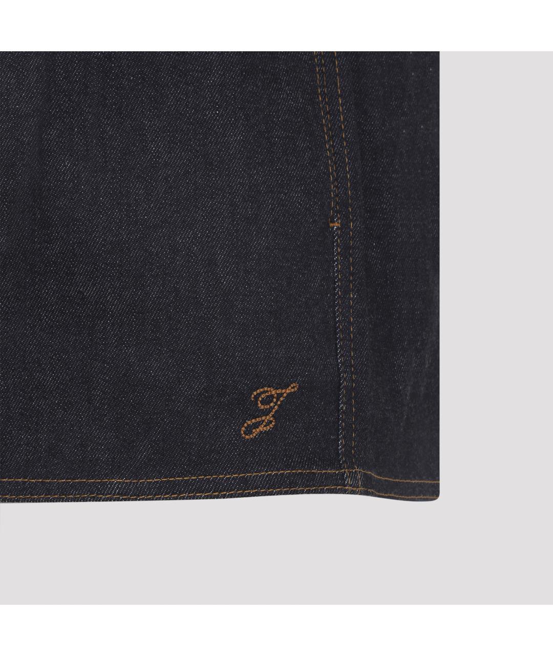 JACQUEMUS Синие хлопковые шорты, фото 4