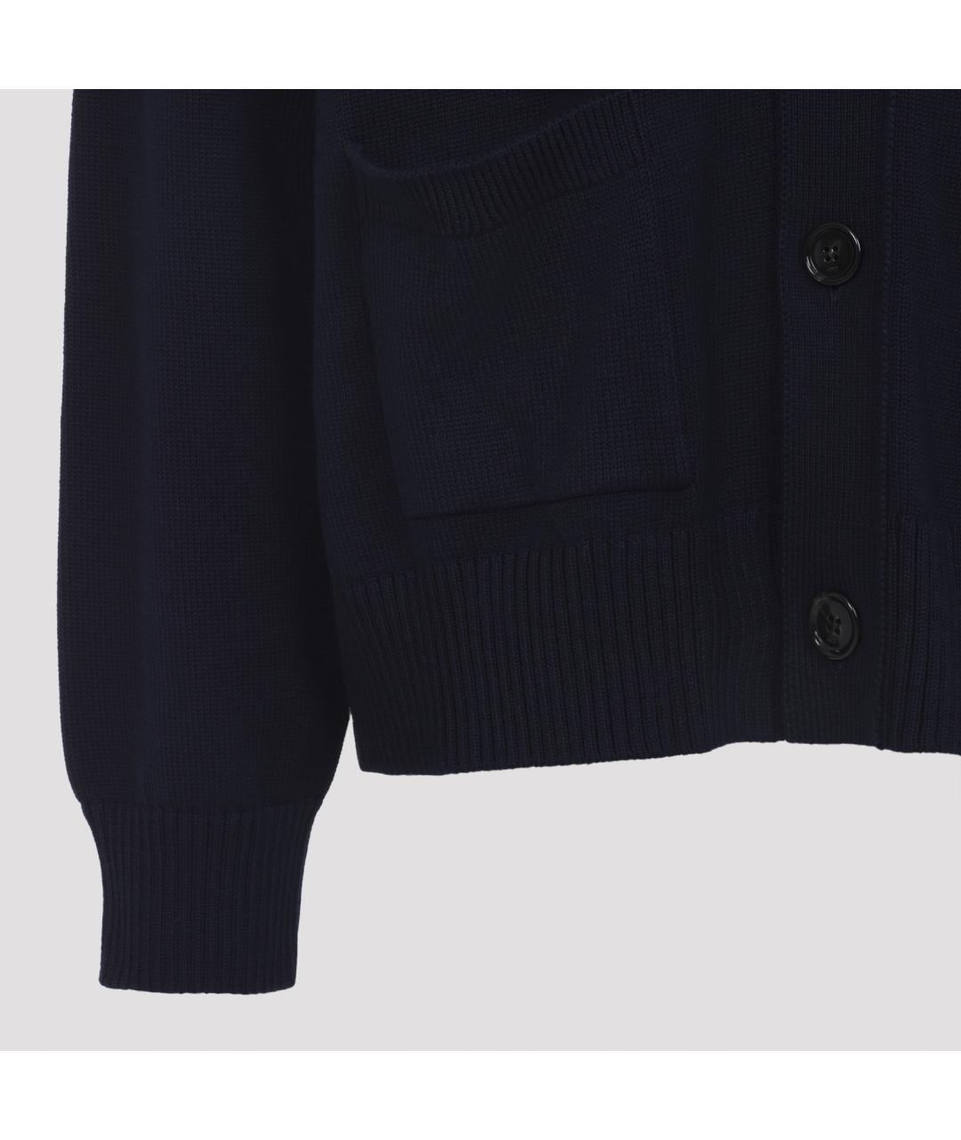 Ami Paris Синий хлопковый кардиган, фото 3