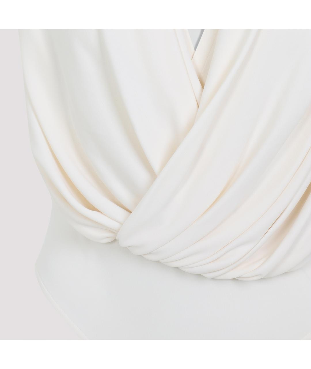 ALAIA Белая вискозная блузы, фото 4