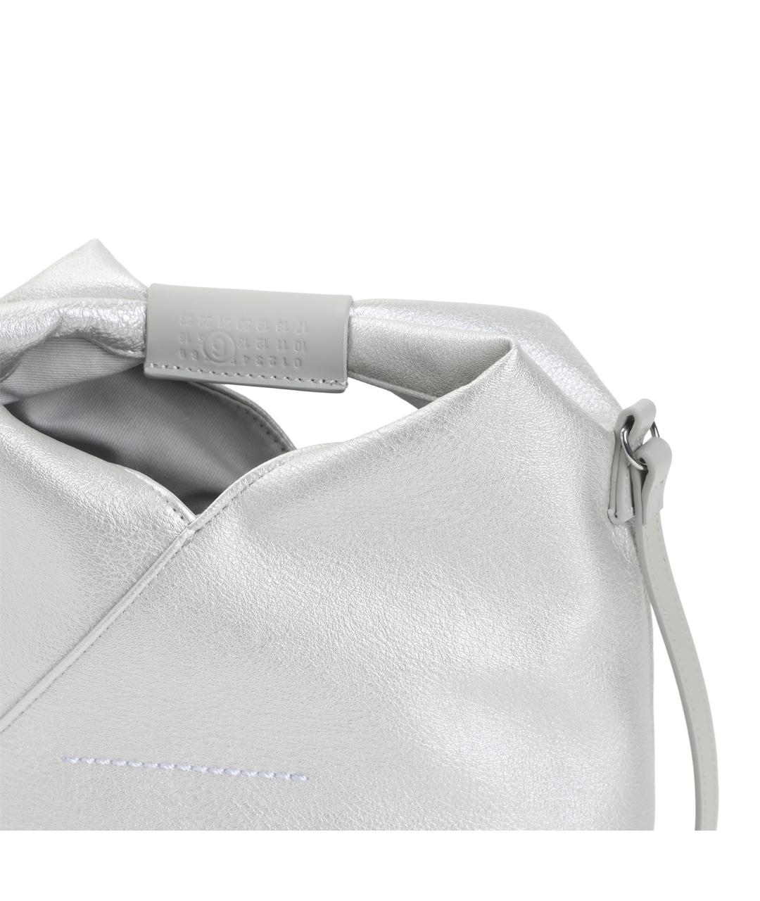 MM6 MAISON MARGIELA Серебряная сумка через плечо из искусственной кожи, фото 3