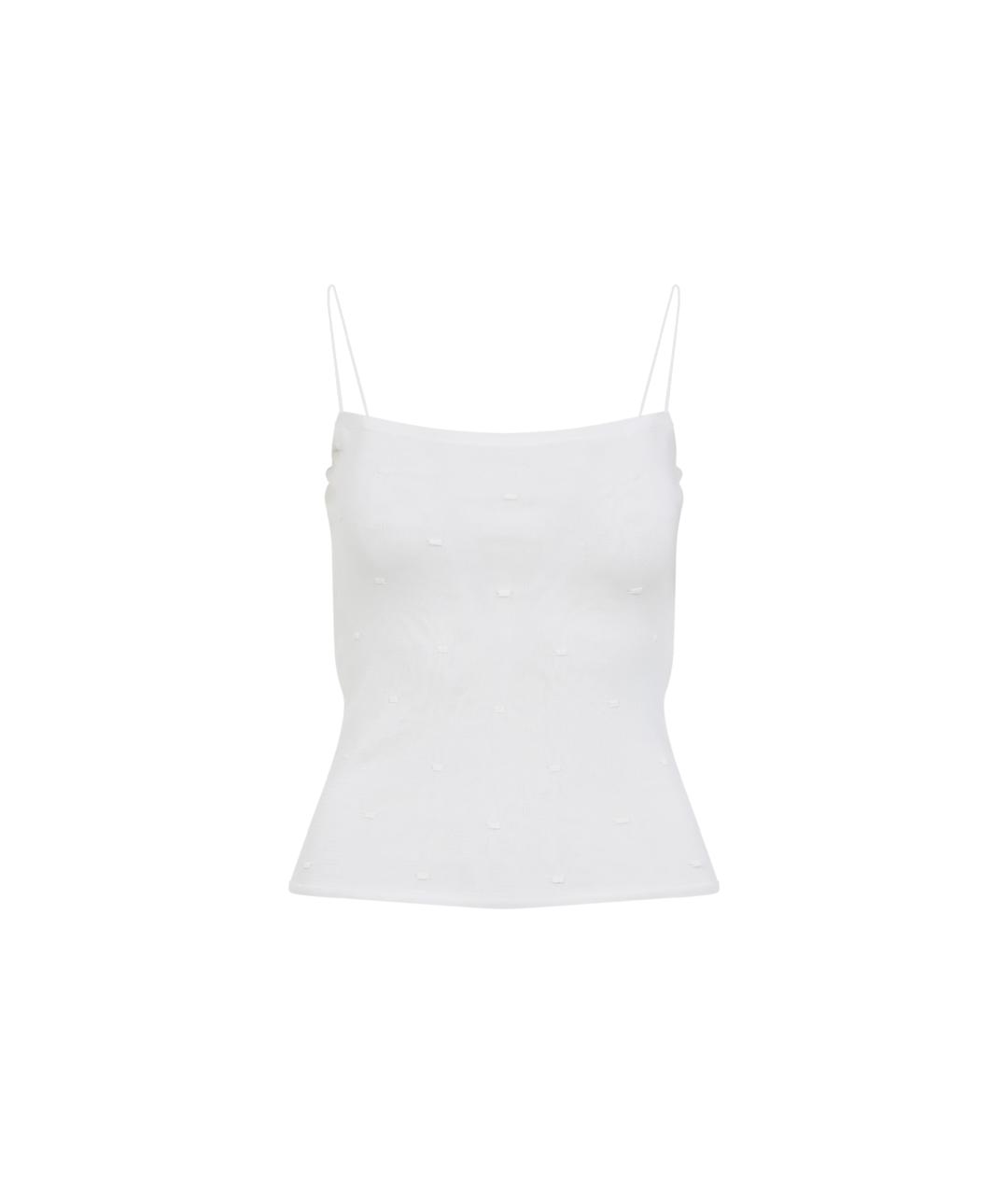 JACQUEMUS Белая вискозная майка, фото 1