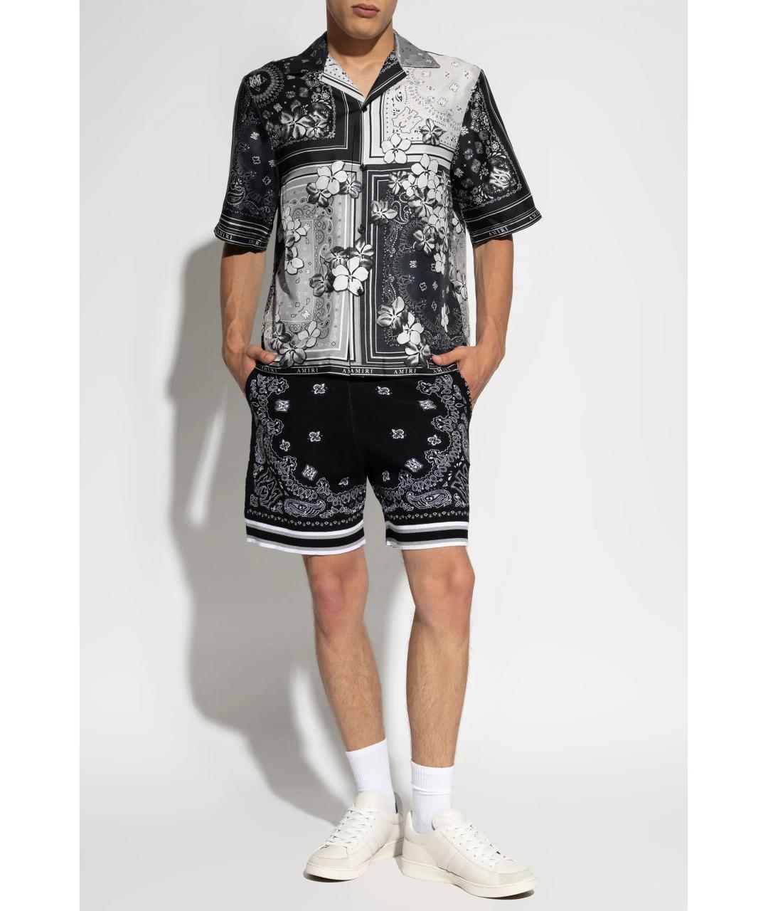 AMIRI Черные хлопковые шорты, фото 2