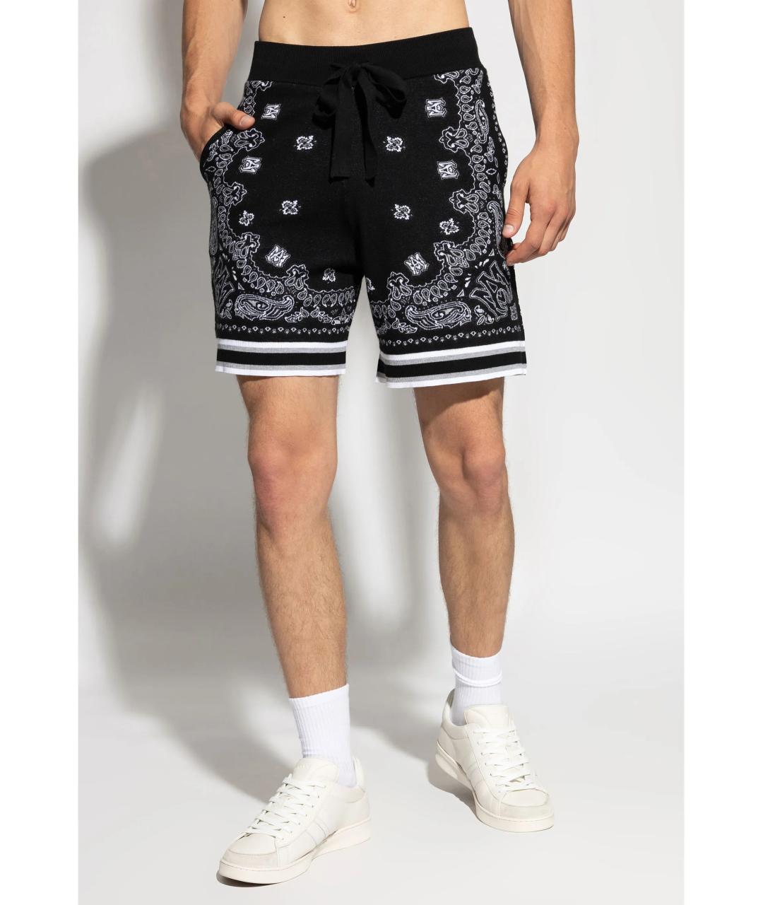 AMIRI Черные хлопковые шорты, фото 3