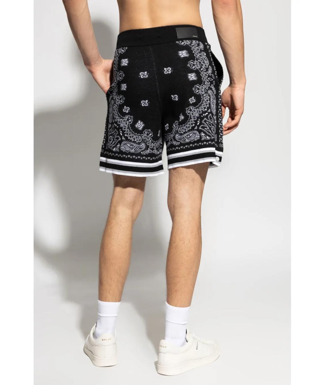AMIRI Черные хлопковые шорты, фото 4