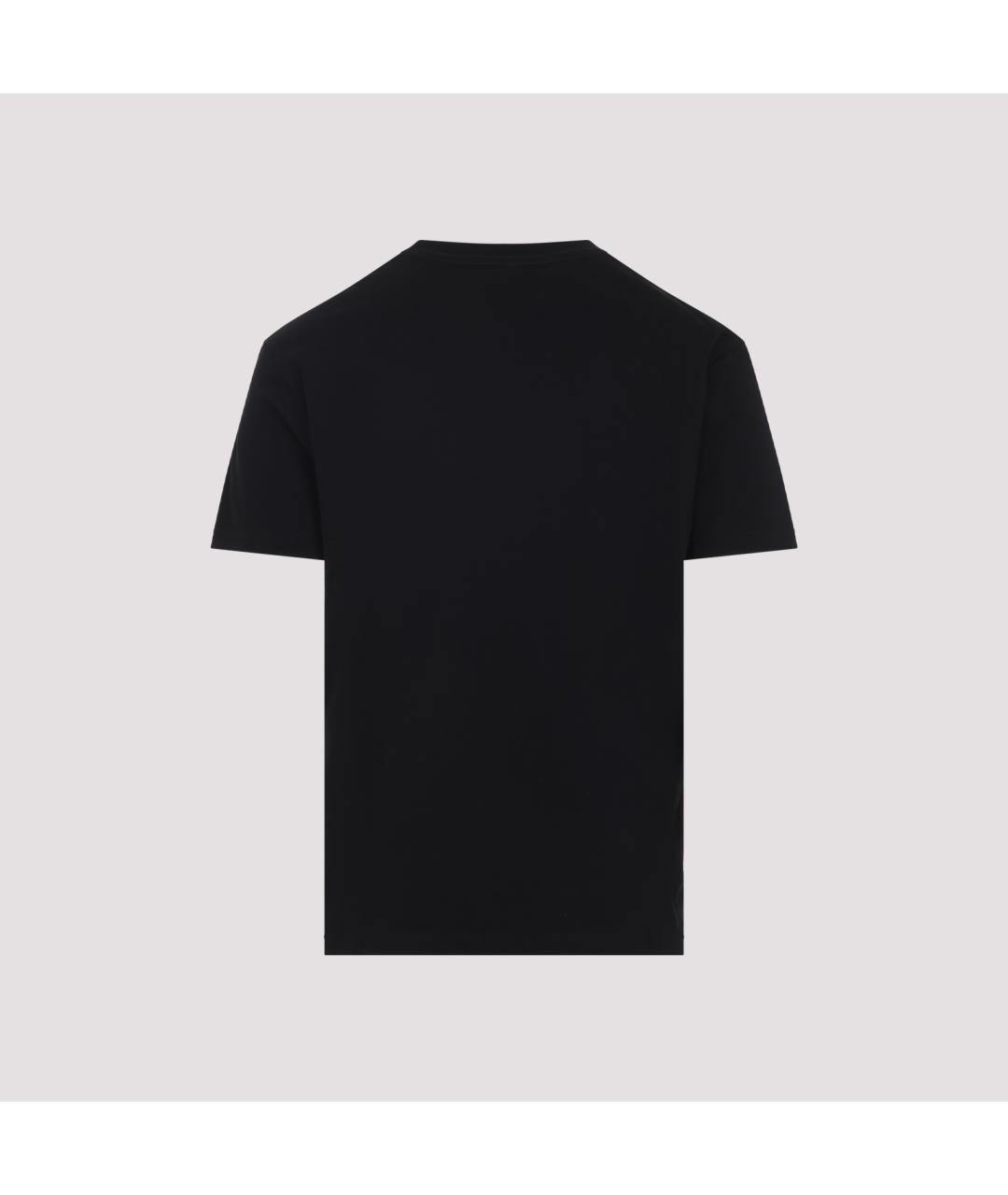 VALENTINO Черная хлопковая футболка, фото 2
