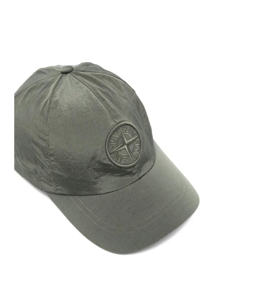 STONE ISLAND Серая кепка/бейсболка, фото 3