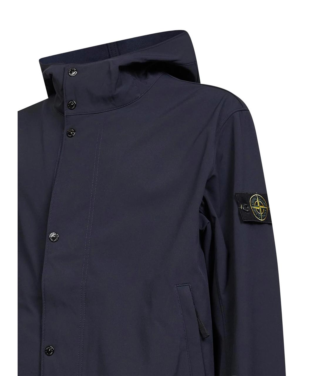 STONE ISLAND Синяя полиэстеровая куртка, фото 3