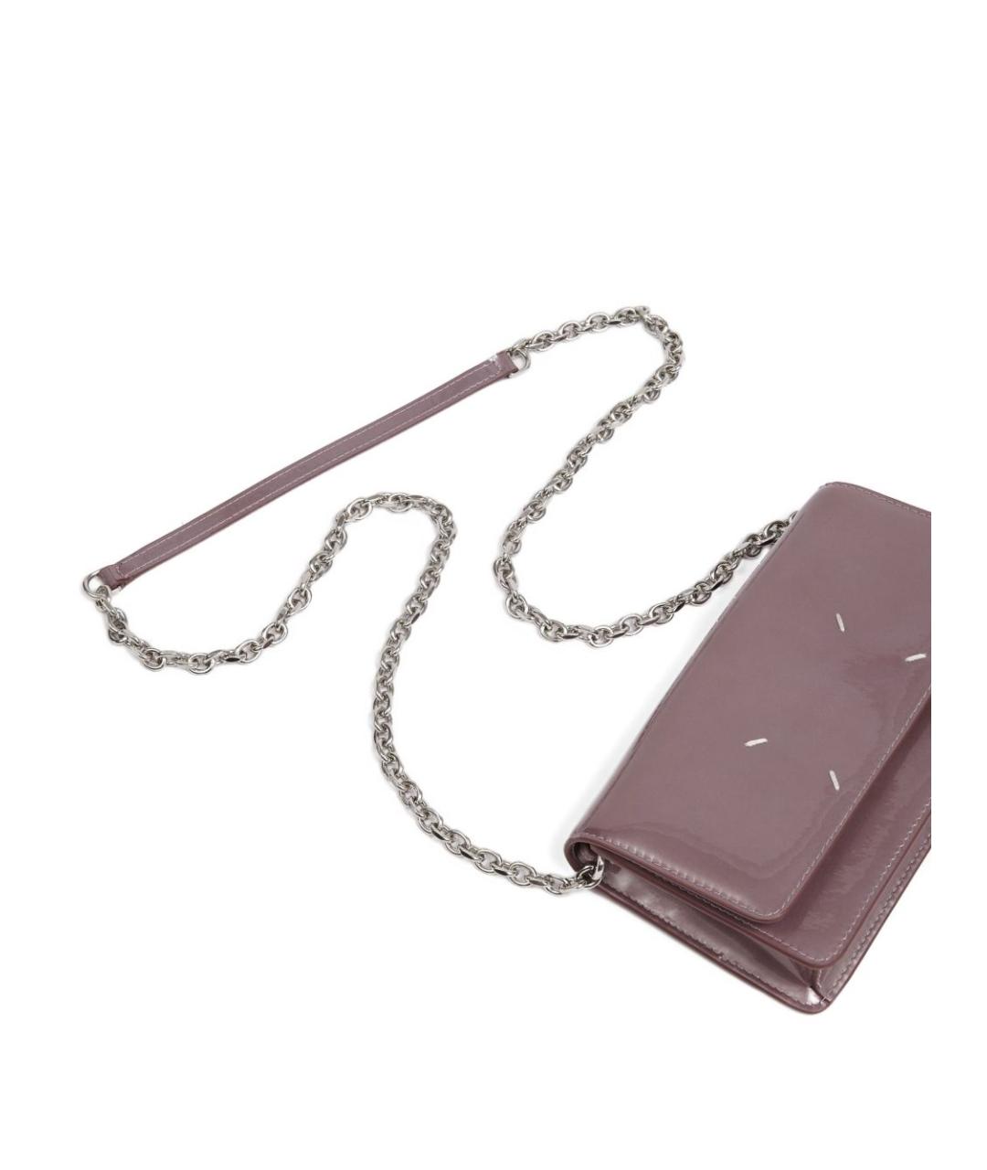 MAISON MARGIELA Фиолетовый кожаный кошелек, фото 4