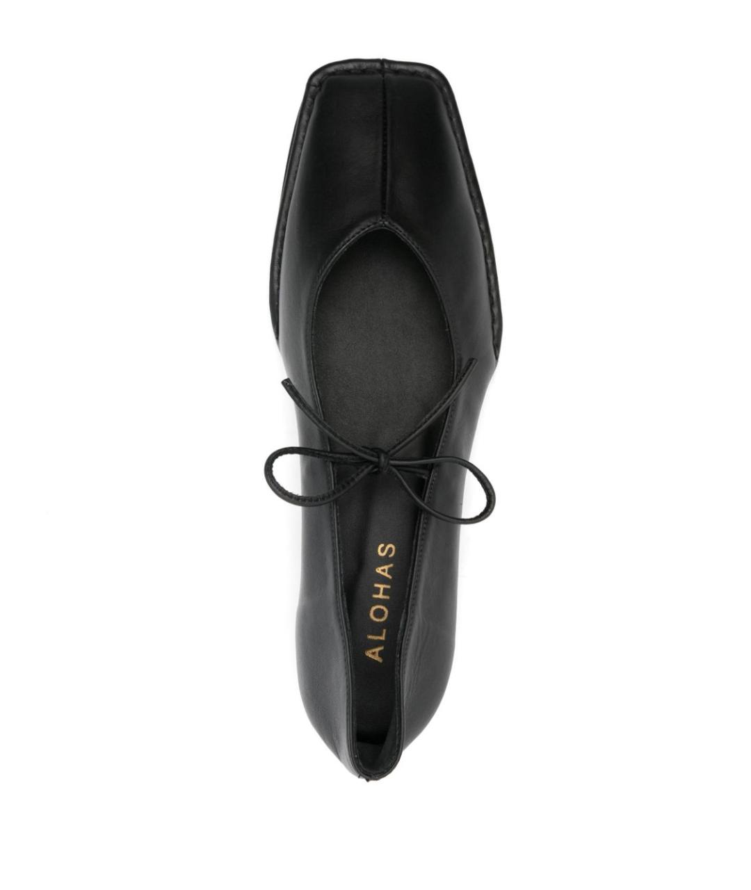 ALOHAS Черные кожаные балетки, фото 4