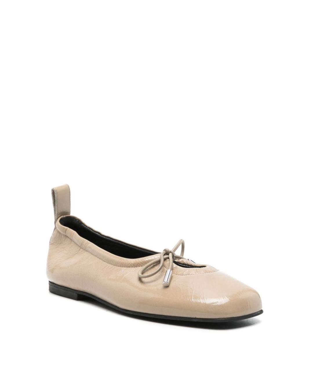 ALOHAS Бежевые кожаные балетки, фото 2