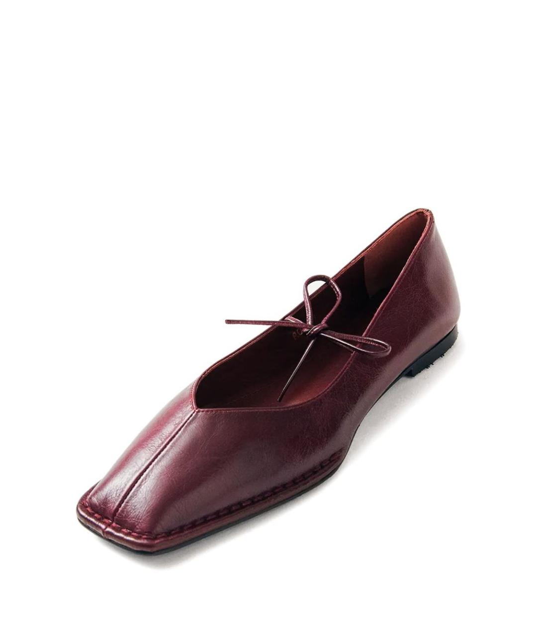 ALOHAS Красные кожаные балетки, фото 2